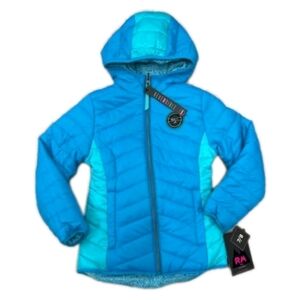 RM 1958 Reversible Quilted Insulated Jacket Wind & Water Resist Hooded Outdoor